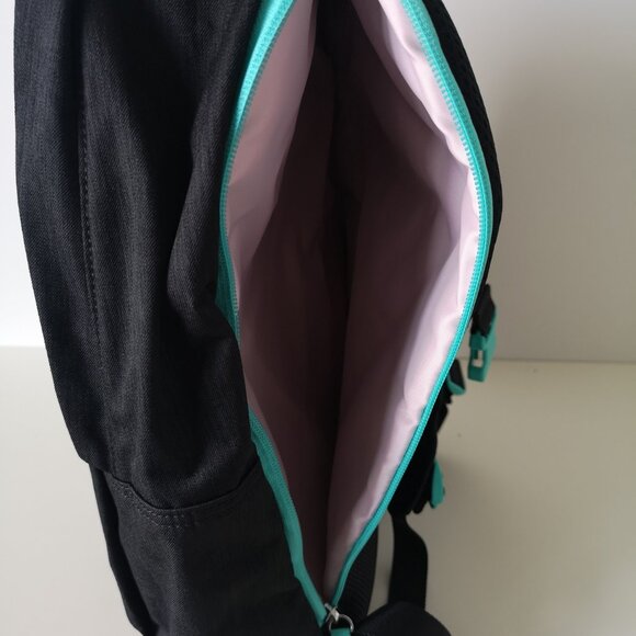 NWT IVIVVA by LULULEMON Black Teal Back At It Backpack One Size OS - Picture 8 of 9